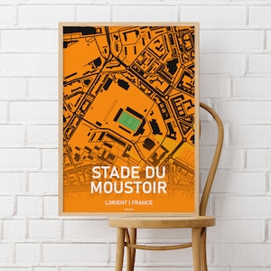 Aerial view of the Stade du Moustoir - Lorient - Football stadium