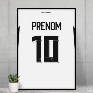 Personalized Germany Football Shirt Poster - Germany - Gift idea for a Mannschaft fan