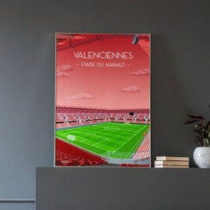 Valenciennes football poster - Hainaut football stadium poster