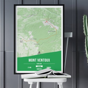 Mont ventoux - customizable cycling poster