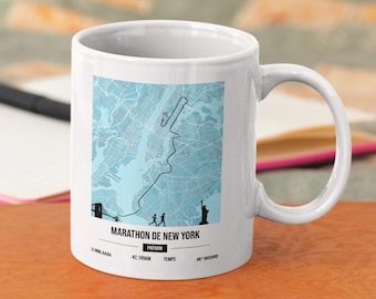 Mug marathon New york personnalisable - Tasse à personnaliser