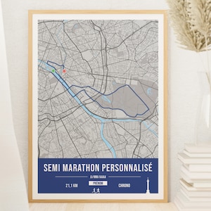 Paris-Halbmarathonplakat - kundengerechtes Halbmarathonplakat