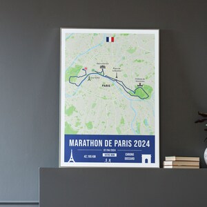 Poster Marathon Paris 2024 personnalisable Poster à personnaliser pour immortaliser votre Schneider Electric Marathon de Paris image 2