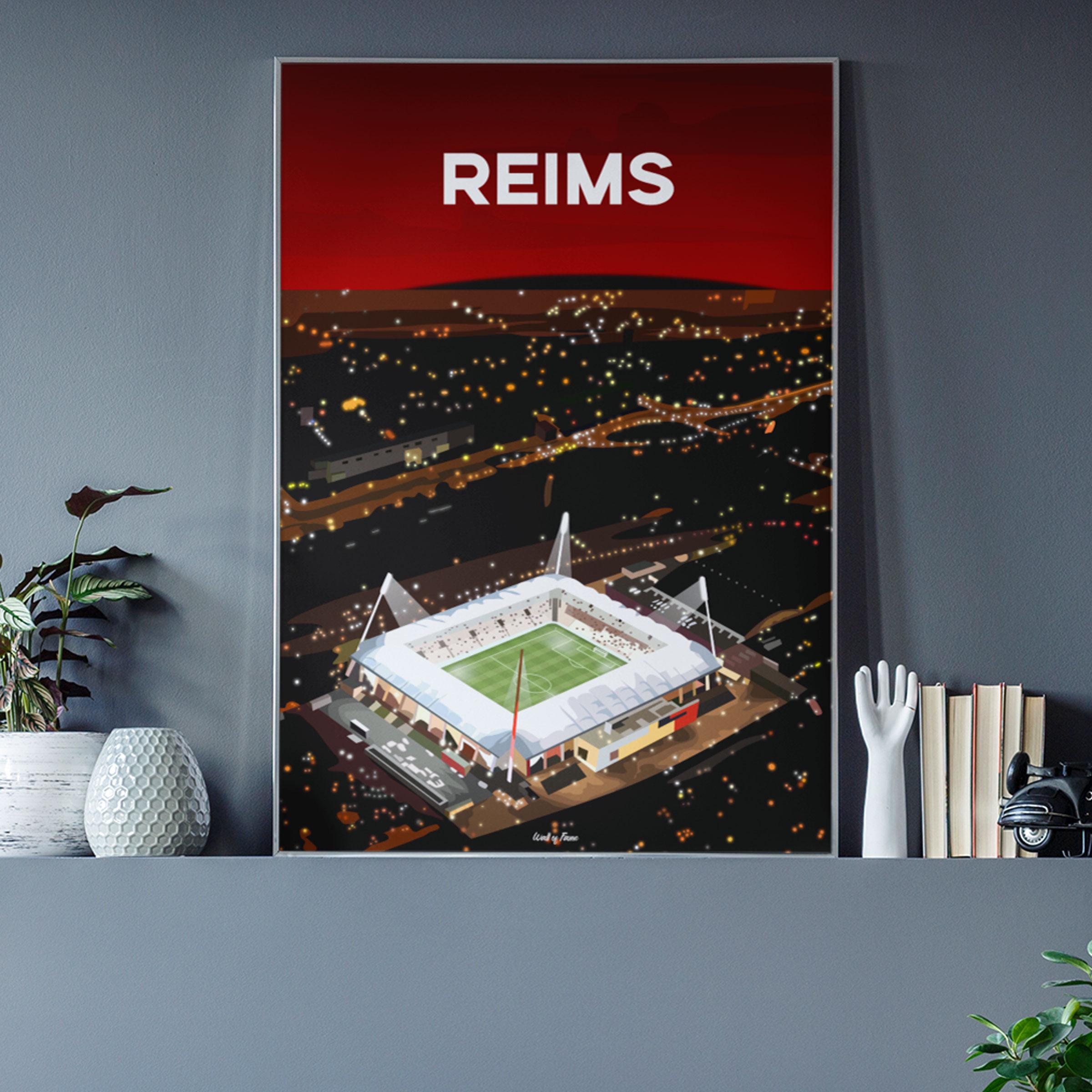 Carte Postale Ancienne – Stade Auguste Delaune – Réims – Vintage