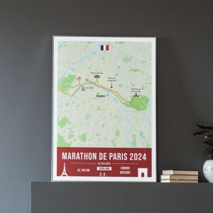Poster Marathon Paris 2024 personnalisable Poster à personnaliser pour immortaliser votre Schneider Electric Marathon de Paris image 4