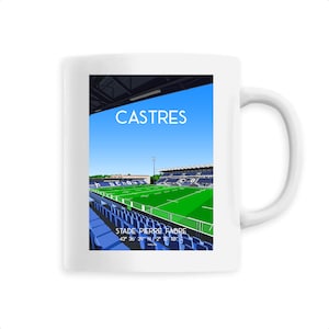 Castres rugby - Pierre Fabre stadium mug - Gift idea for fans of the Castres Olympique rugby team