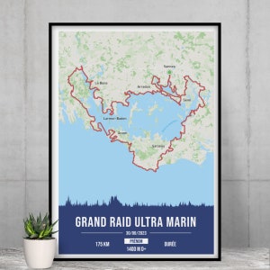 Anpassbares Poster zum Grand Raid Morbihan 2024 – Grand Raid 175 km