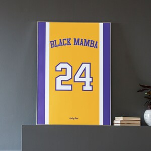 Maillot NBA Los Angeles Lakers black mamba Bryant 24 taille M