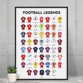Football Legends Poster \u2013 football legends poster, football decor, football fan gift