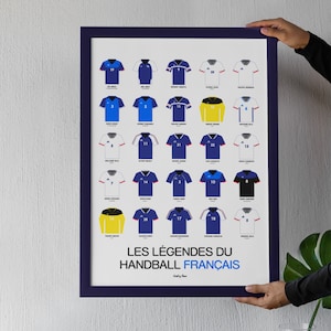 French handball legends poster - French handball team handball fan gift poster
