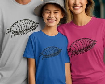Isopod Roly Poly Isopod Shirt, Isopod Graphic T-Shirt, Ocean Biology Enthusiast Tee, Marine Life Lovers Gift, Nature Biology Enthusiast
