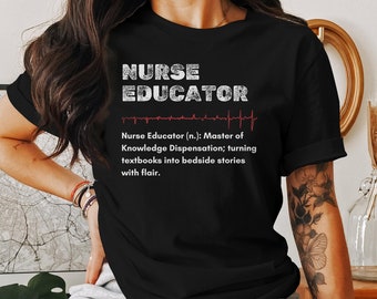 Nurse Educator T-Shirt, Nurse Teacher Gift, Master of Knowledge, Graduation Gift, Appreciation, Medical Staff Tee, Nurse Graduation Gift
