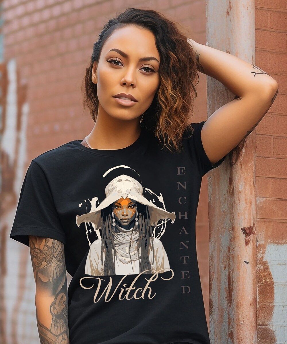 Halloween Sweatshirt, Funny Halloween, Halloween Mug,Enchanted Halloween Costume, Black Witch T-Shirt, Halloween Shirt, Halloween Hoodie Moderndaydecors