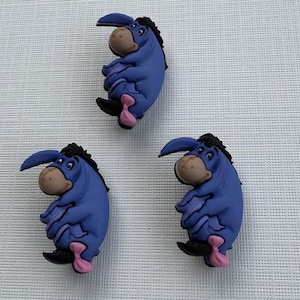 1 - 2 - or 3 Adorable Disney Licensed Eeyore Character Shank Buttons. Perfect for Sewing, Knitting, Crocheting, Scrapbooking or Crafting.