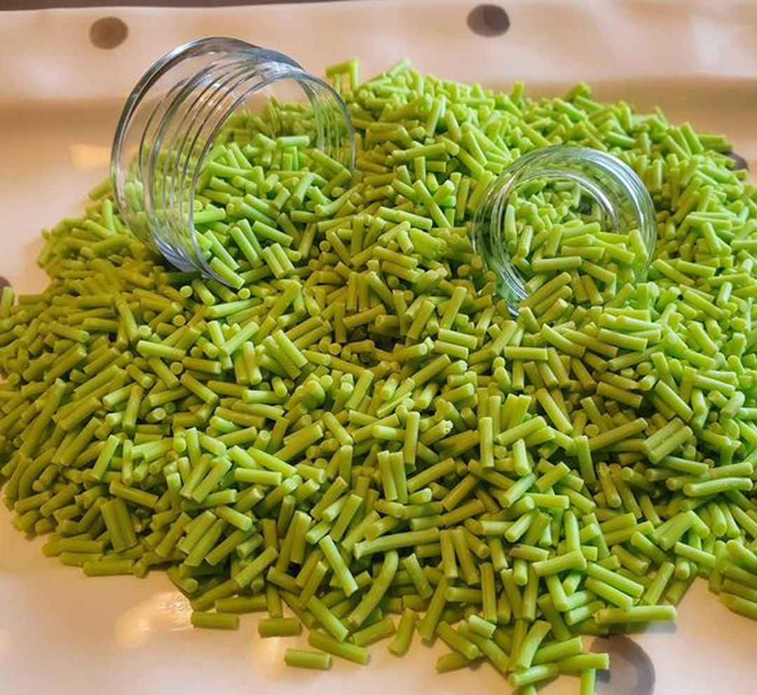 Kelly Lime Green Polymer Clay Sprinkle Mix, Fake Sprinkles, Fake Bake ...
