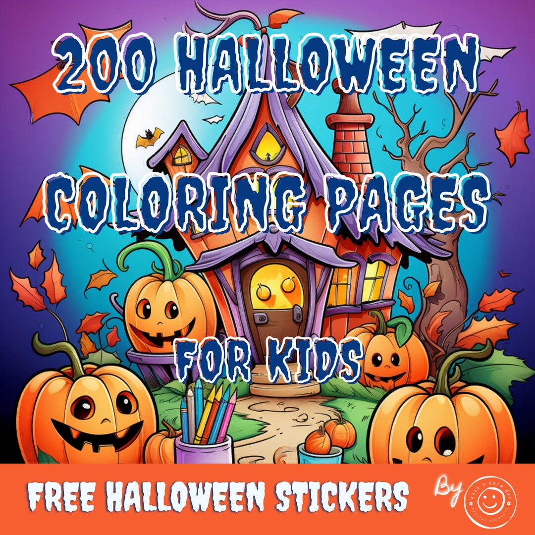 Kids Coloring Pages Halloween Coloring Pages Printable Etsy kids-coloring-pages-halloween-coloring-pages-printable-etsy