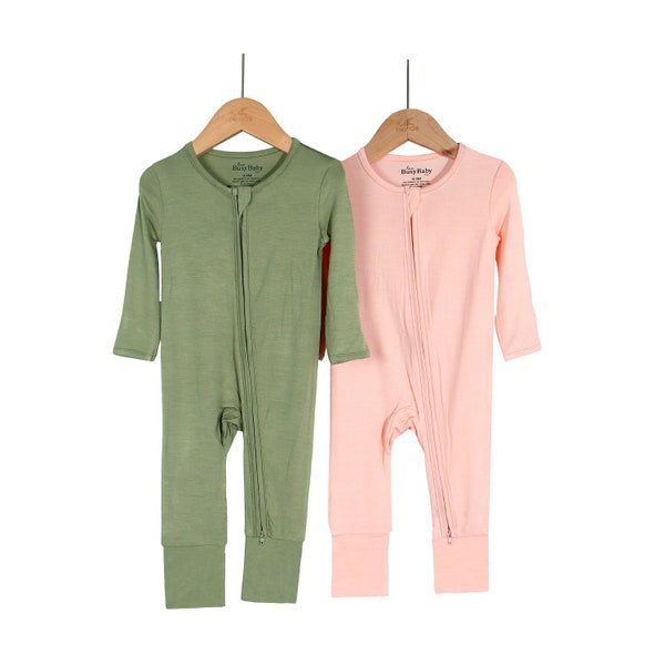 Footless to Footed Bamboo Baby Romper