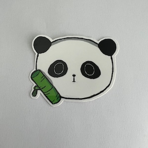Bamboe Panda Vinyl Sticker