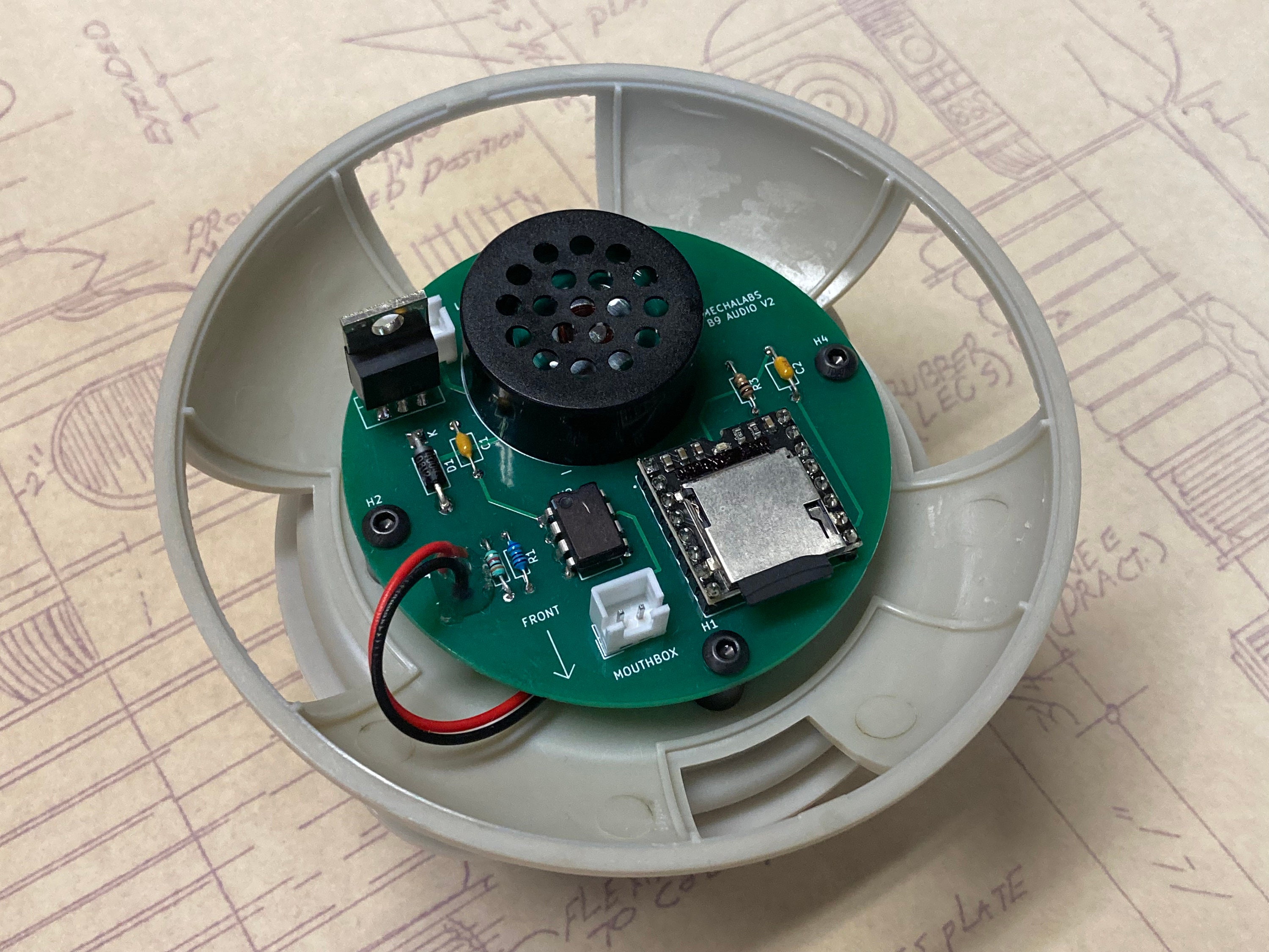 Voice Box Kit Lost in Space Robot B9 Voice Box Light and Sound Add a Voice to Your ...