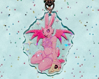 Demon Bun 3" Acrylic Charm