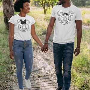 Halloween Pair  T shirt,Halloween Family shirts, Halloween Shirt, Halloween Tshirt, Halloween Party T-Shirt, Pumpkin Face Family Shirt