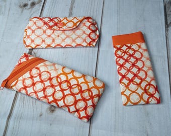 Soft eyeglasses cases. A few styles to choose from.