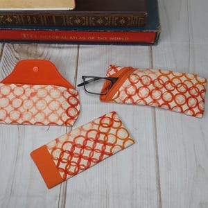 A few different styles of eyeglass cases to choose from.