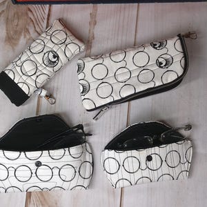 Algunos estilos diferentes de estuches para gafas para elegir.