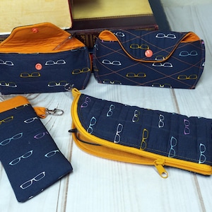 Algunos estilos de estuches para gafas para elegir.