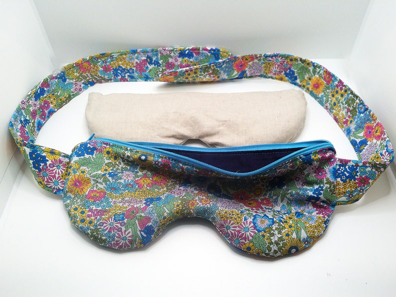 Weighted Tie Back Eye Pillow. Good for Headaches Add Lavender, No More Lines From Your Pillow