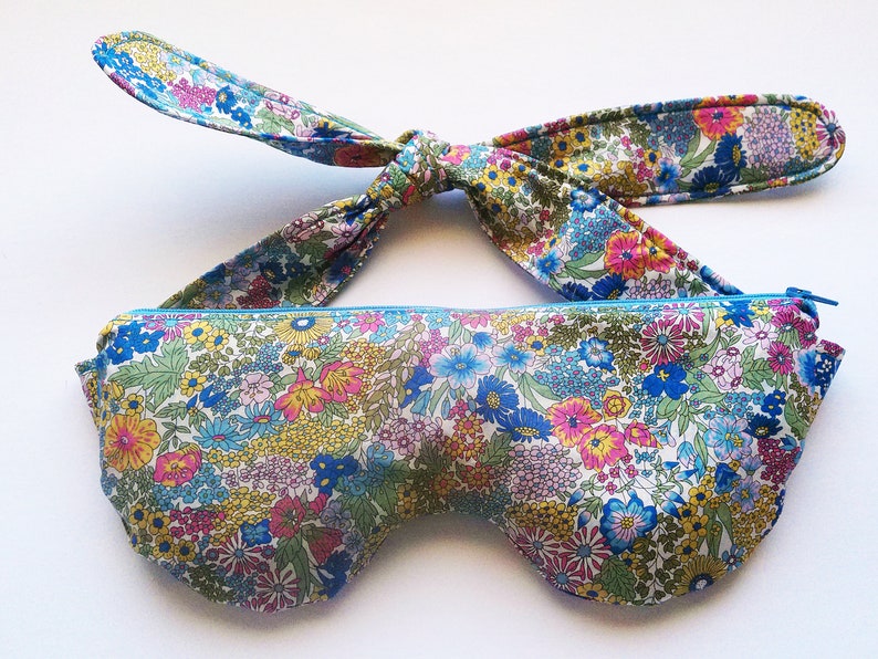 Weighted Tie Back Eye Pillow. Good for Headaches Add Lavender, No More Pillow Lines. Washable