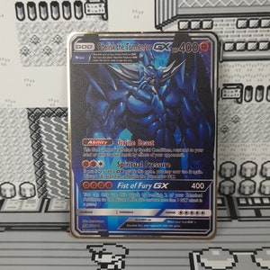 obelisk the tormentor pokemon card Obelisk the Tormentor GX Full Art Yugioh Konami Gold Metal Pokemon Card