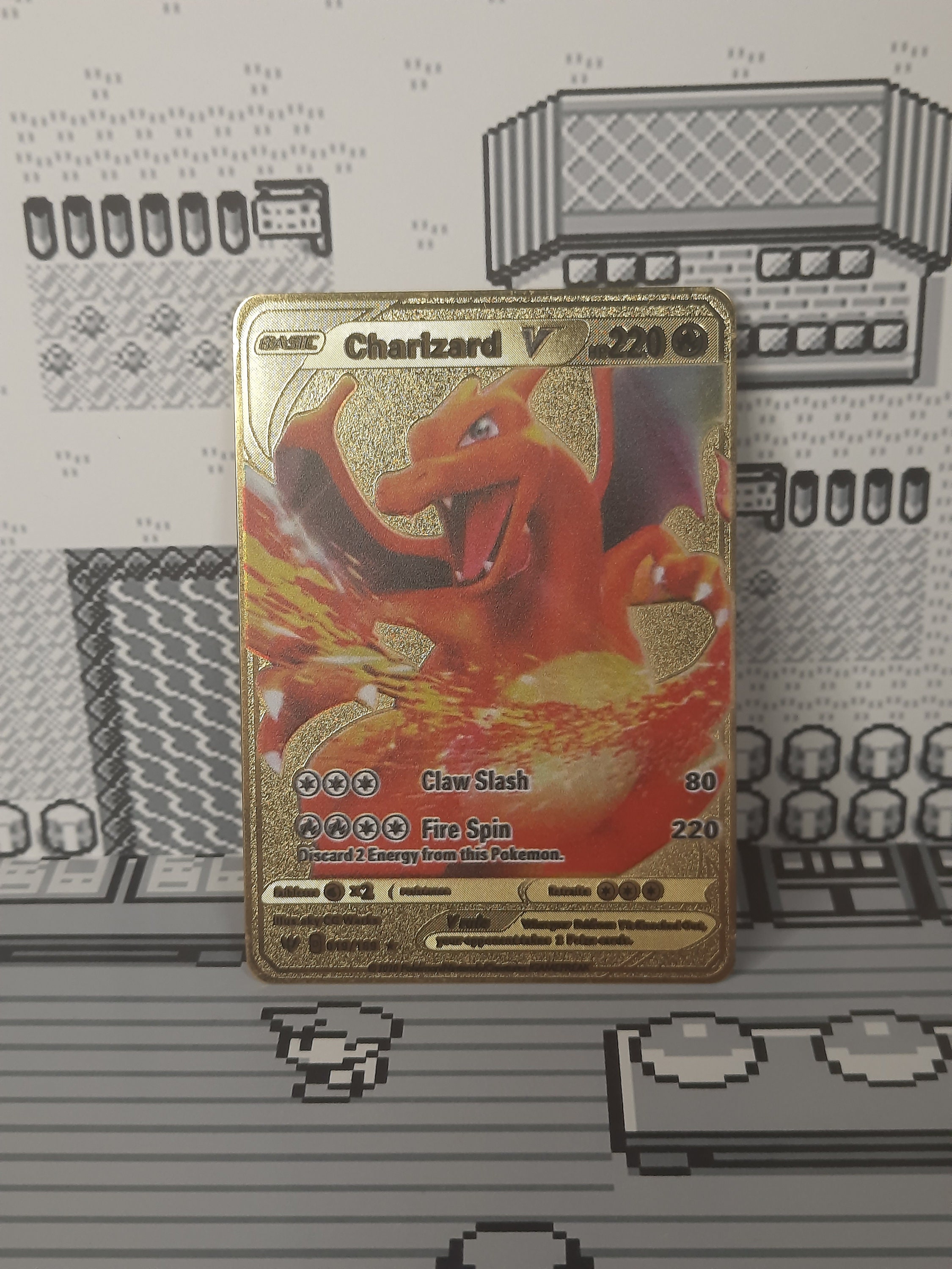 Charizard V Darkness Ablaze 019/189 Gold Metal Pokemon Card - Etsy