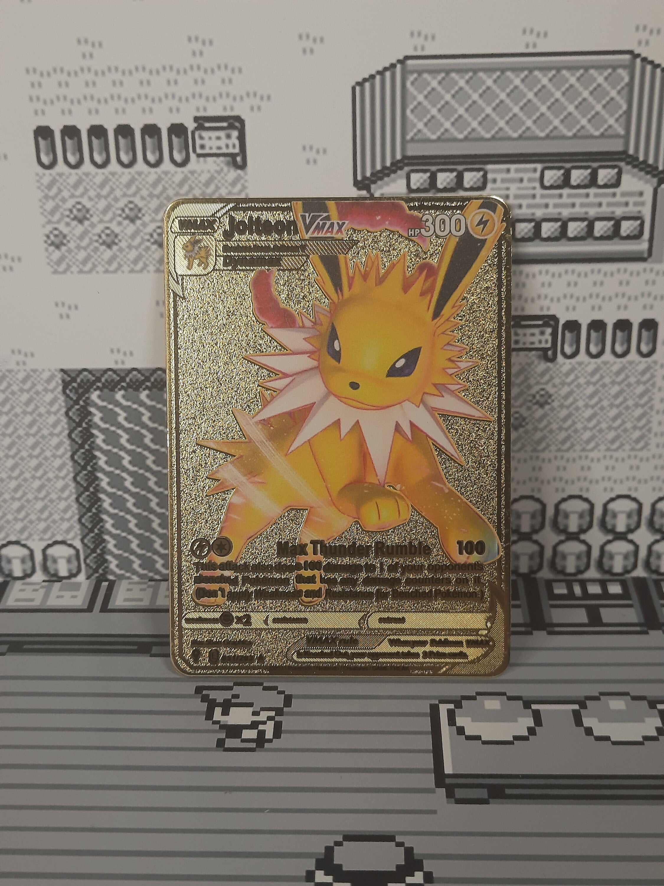 Jolteon VMAX Evolving Skies Gold Metal Pokemon Card - Etsy Jolteon VMAX Evolving Skies Gold Metal Pokemon Card - Etsy