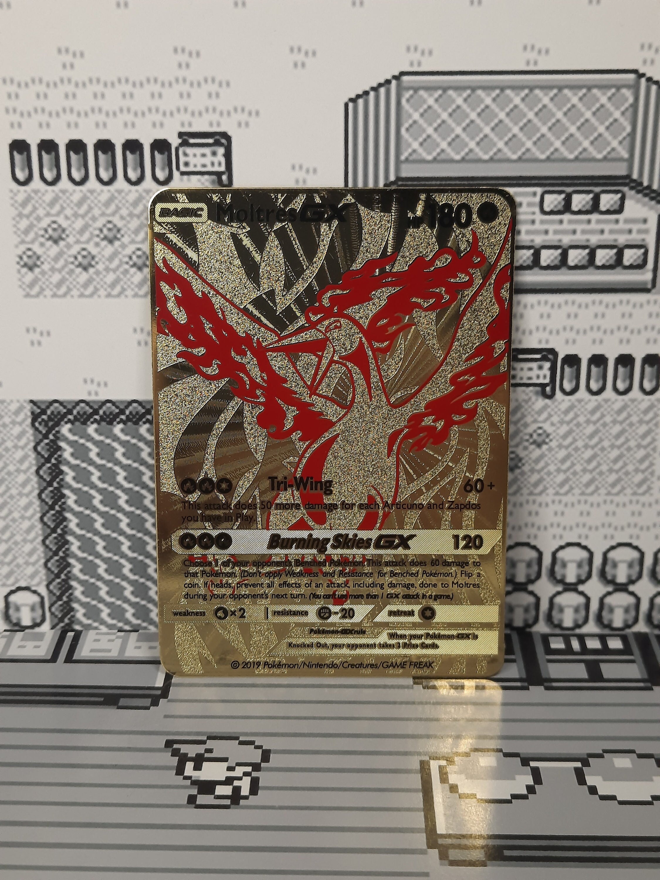MOLTRES Pokemon TCG – Handmade 3D Card Custom