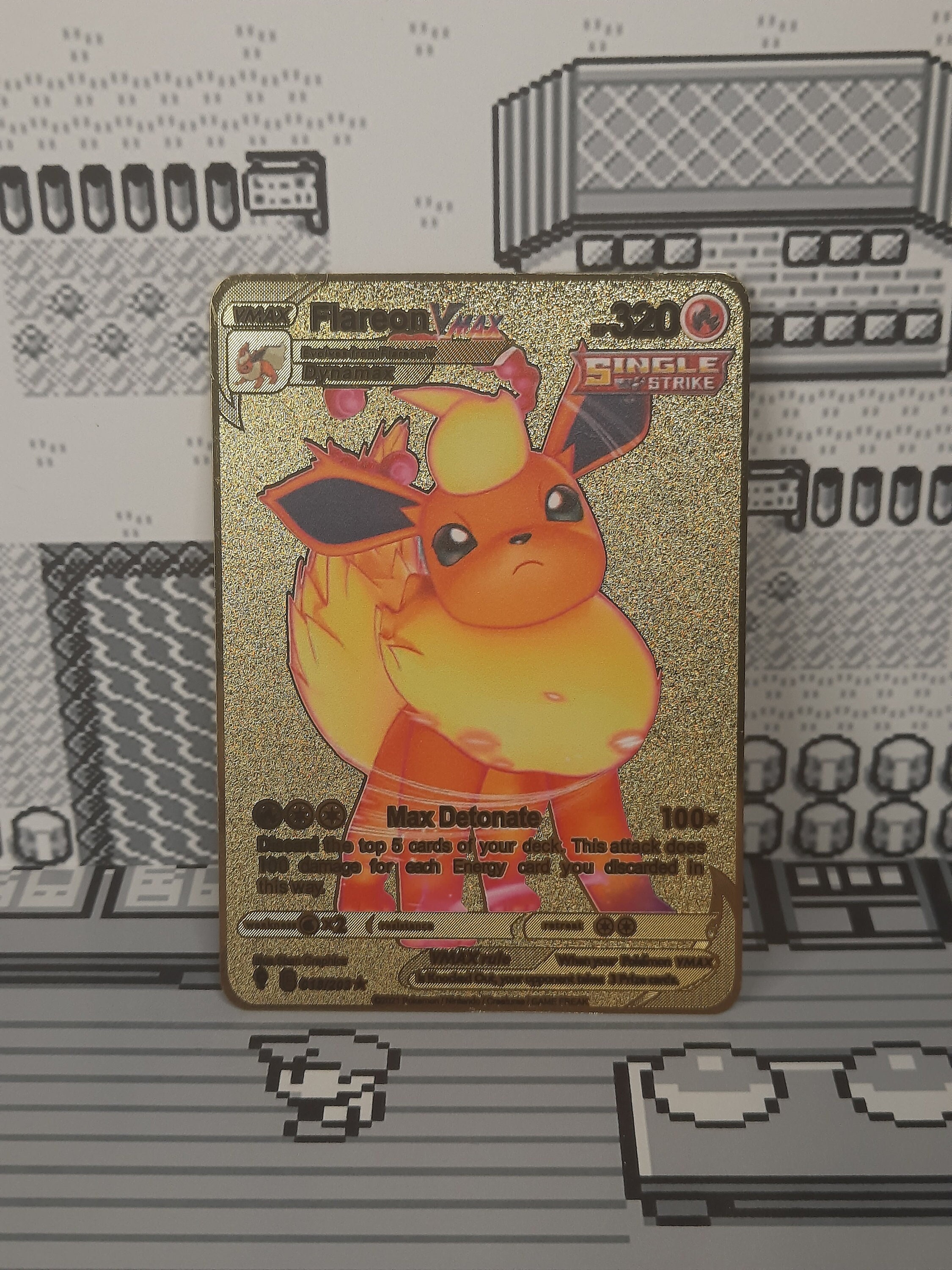 flareon vmax pokemon card value Flareon Alternate Art Sword & Shield Black Star Promo SWSH180Illus. Okacheke Took some updated shots of this heavily textured & stunning Sword/Shield promo Happy #FireFriday hosted by yours truly  Colorless Max Detonate (100) Discard the top 5 cards of your deck Mantra Card Shop | PSA