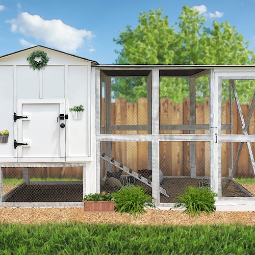 8x16 Chicken Coop Plans DIY Walk in Chicken Run for 20 Etsy