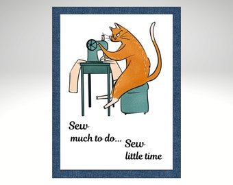 Sewing Room Craft Room Printable Wall Art | Humorous Craft Room Decor