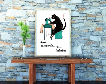 Sewing Room Craft Room Printable Wall Art | Humorous Craft Room Decor