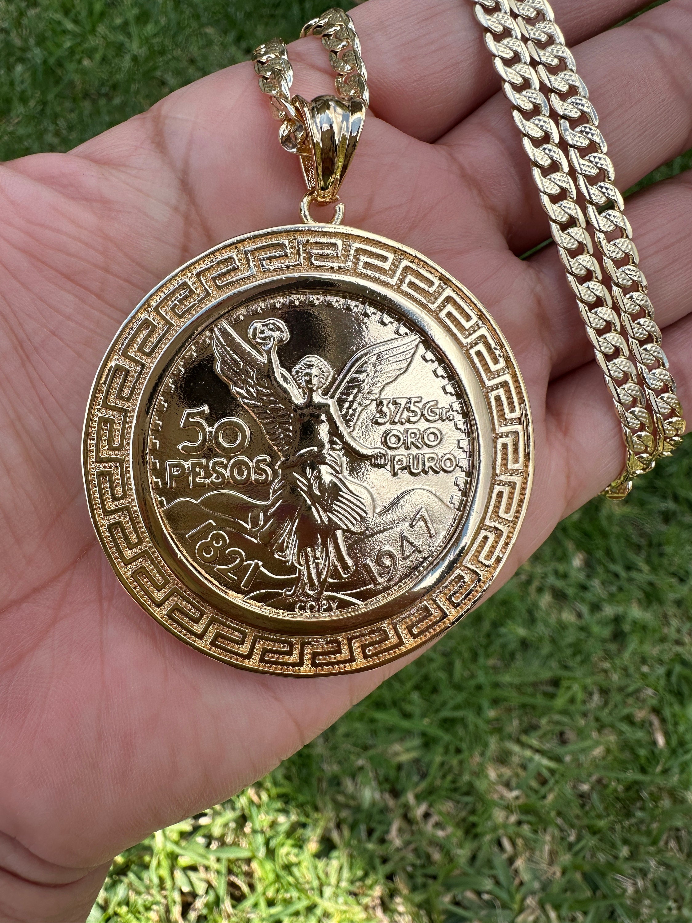 Centenario Oro Laminado 18k Gold Dipped for Him or Her Etsy Canada