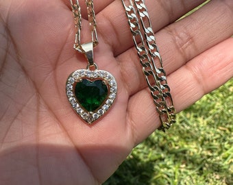 アクセサリー HUMAN MADE HEART NECKLACE - GREEN / F HUMAN MADE HEART NECKLACE – HUMAN MADE Inc.