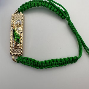 St Jude Rope Adjustable Bracelet for him or Her - Pulcera San Judas Ajustable para El o Ella - San Judas Bracelet