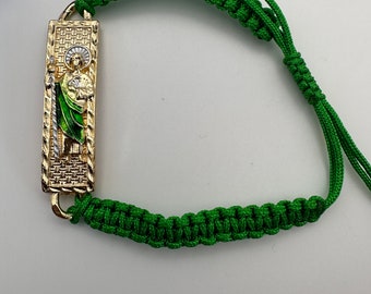 St Jude Rope Adjustable Bracelet for him or Her - Pulcera San Judas Ajustable para El o Ella - San Judas Bracelet