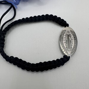 St Benedict Waterproof Rope Bracelet adjustable -San Benito Pulcera
