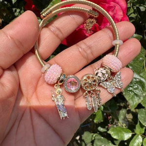 St Jude Charm Bracelet Adjustable.San Judas Pulcera.Pandora Pulsera con Dijes de San Judas Tadeo estilo Pandora. Charm Bracelet