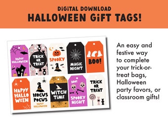 Halloween Gift Tag Collection Printable