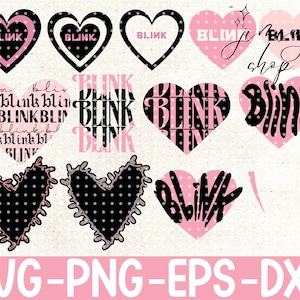 Blink digitaler download svg dxf eps png - Cricut Schnitt Datei - Sofort download - Vektorgrafik
