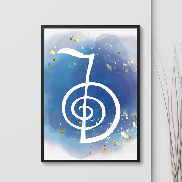 Cho Ku Rei Symbol Print as a Digital Download - Instant Download - Digital File - Power Symbol - Reiki Student Gift - Spiritual Print