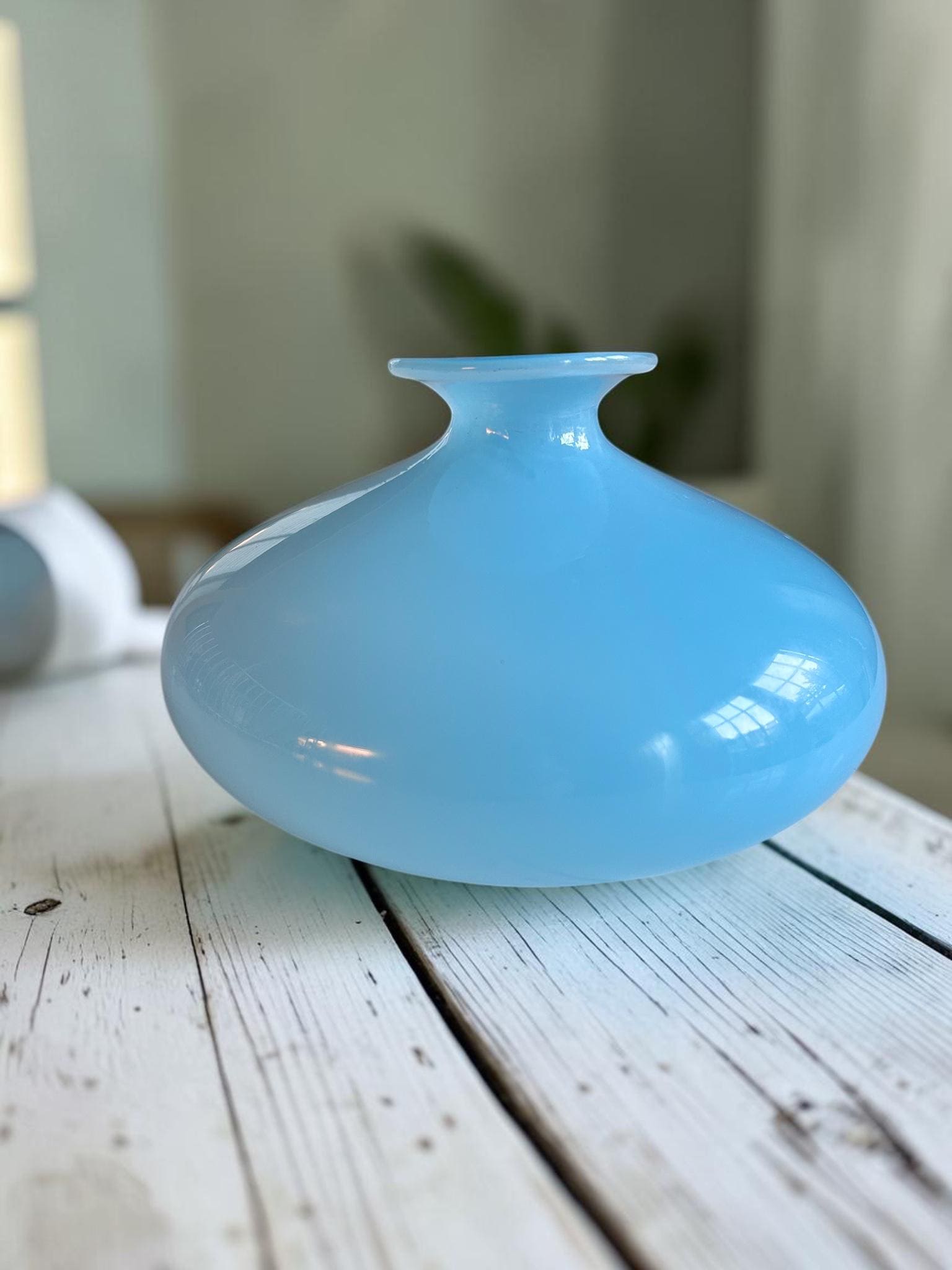 Blue French Glass Vases - Etsy