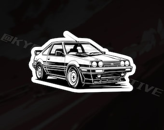 JDM Stanced Car Tuned JDM Racer Car Vinyl Kisscut Sticker by - Etsy